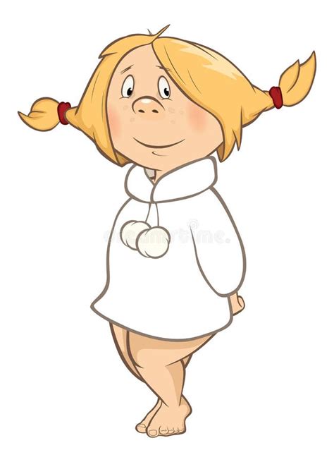 Cute Little Girl Braids Stock Illustrations 256 Cute Little Girl