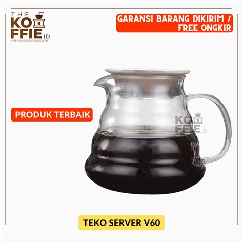 Jual Coffee Maker Server Kopi Manual Brew Pot V60 Drip Teko Kopi Glass