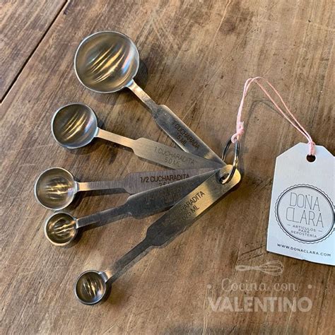 Set Cucharas Medidoras X 5 Doña Clara Valentino Mercado Pastelero