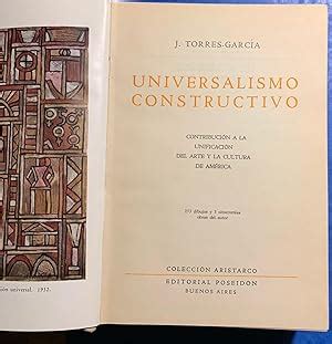 Universalismo Constructivo Par Joaqu N Torres Garc A Bien