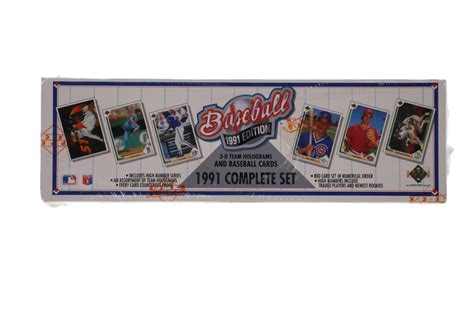 1991 Upper Deck Baseball Complete Factory Sealed Set Of 800 Cards