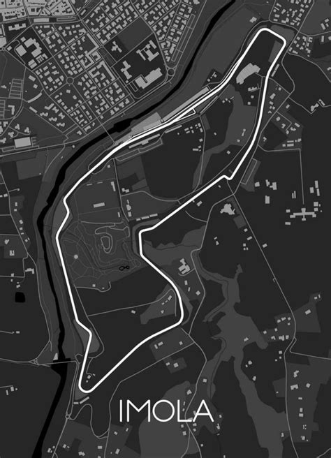 Imola Track Map For Poster Wall Art Vector Art At Vecteezy