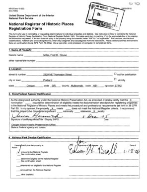 Fillable Online Pdfhost Focus Nps TO NPS Form 10 900 Oct Pdfhost