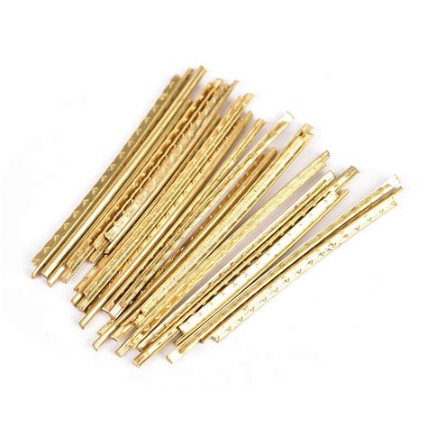 20Pcs Set Fingerboard Frets Brass Fret Wire For Bass Acoustic Guitar