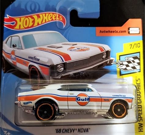 Hot Wheels Speed Graphics 68 Chevy Nova Gulf Universo Hot Wheels