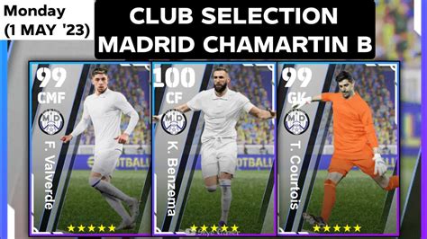 Upcoming Monday Club Selection Madrid Chamartin B Players And Max