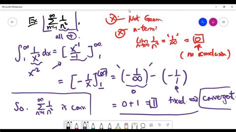 Calculus Infinite Series Integral Test And P Series Youtube