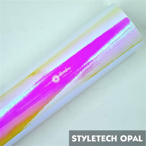 Styletech Opal Permanent Vinyl 30x30cm Sheet Rainbow Vinyl Co
