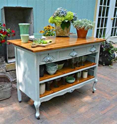 Kitchen Island Made Out Of Dresser Things In The Kitchen