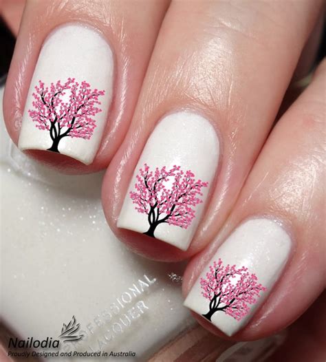 Cherry Blossom Nail Design