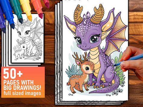 Lindos Dibujos Para Colorear De Dragones Hojas Para Colorear Para