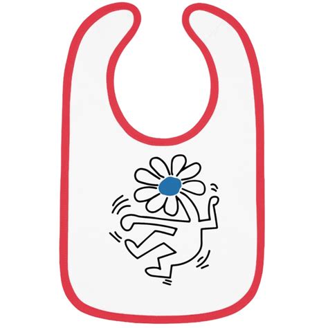 Keith Haring Blue Flower Strokes Band Bibs Sold By Grace Meeki Sku