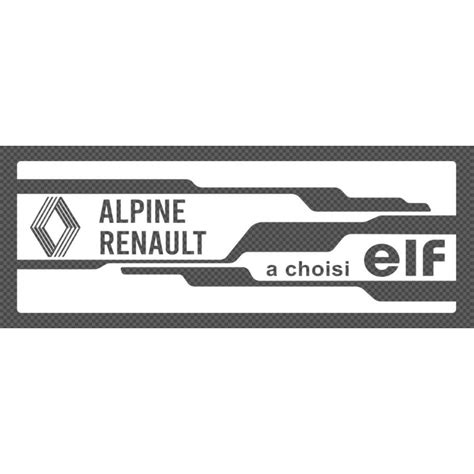 Sticker Alpine Renault A Choisi Elf