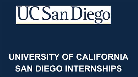 Ucsd Internships 2024 University Of California San Diego Careers Field