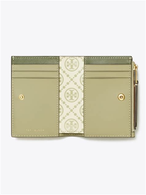 Tory Burch T Monogram Contrast Embossed Bi Fold Wallet Olive Sprig│삼성물산 온라인몰 Ssf Shop