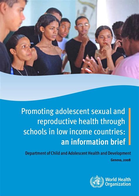 Promoting Adolescent Sexual And Reproductive Health Through Schools I…