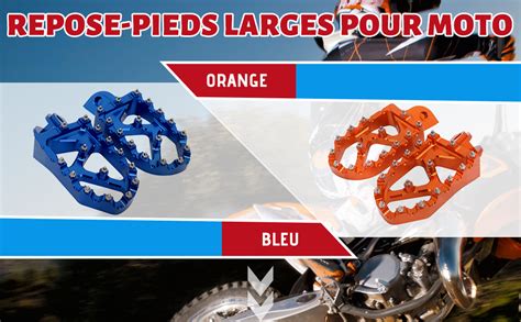 Amazon Fr Cale Pied Moto Cale Pieds Cnc Moto Tout Terrain Pour