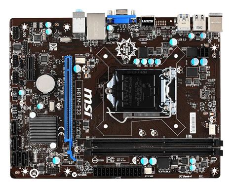 Msi H M E Intel H Express Lga Micro Atx Desktop Motherboard