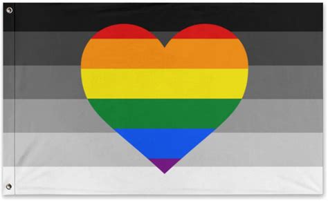 Heterosexual Homoromantic Pride Flag 3x5fts Lgbtqia Gender Identity Flags