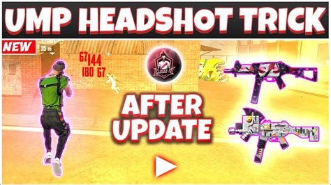 Ump Headshot Trick In Free Fire Ump Headshot Setting Headshot Trick