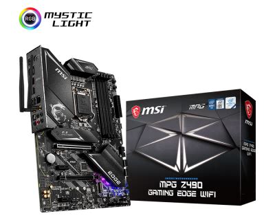 MSI MPG Z490 GAMING EDGE WIFI ATX Gaming Motherboard (10th Gen Intel ...