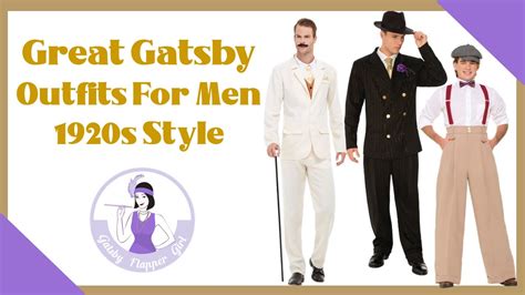 1920s Fashion Great Gatsby Men