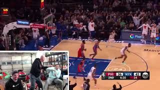 New York Knicks Fan Reacts To Immanuel Quickley BREAKS Tyrese Maxey S