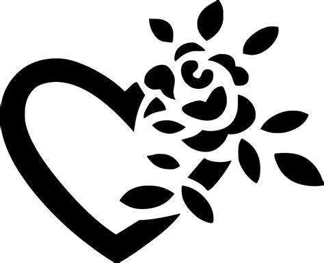 Svg Enamorado San Valentín Amor Floral Imagen E Icono Gratis De Svg