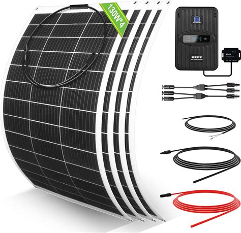 Eco Worthy 260watt 12volt Flexible Solar Panel Kit For Off Grid Home Rv Boat And Uneven