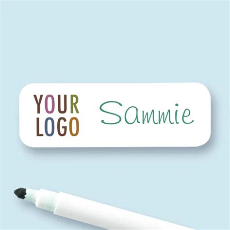 Custom Dry Erase Name Tag Reusable Name Badge | Zazzle