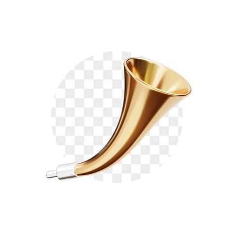 Premium PSD Trumpet 3d Icon Premium Psd