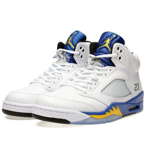 For Sale Authentic Air Jordan 5 V Retro Laney White And Varsity