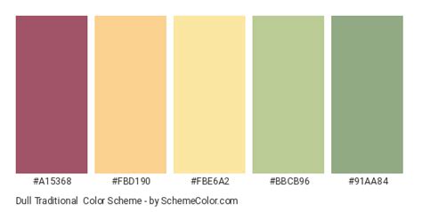 Dull Traditional Color Scheme » Green » SchemeColor.com