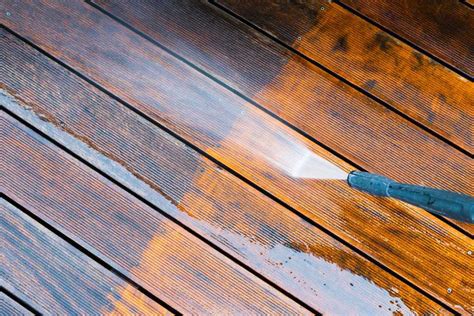 How To Pressure Wash A Deck Before Staining Crafted Garage