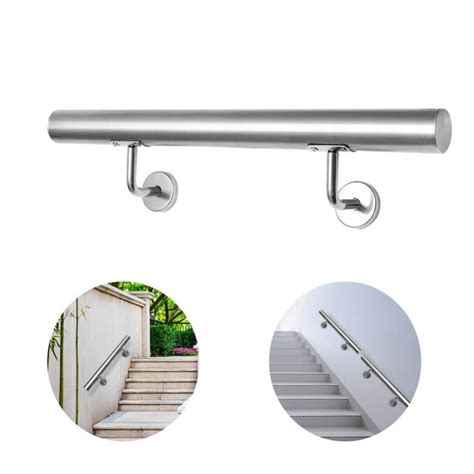 Main Courante Inox Rampe D Escalier Rond Int Rieur Ext Rieur Mm