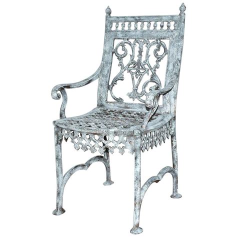 Antique Wrought Iron Garden Chairs