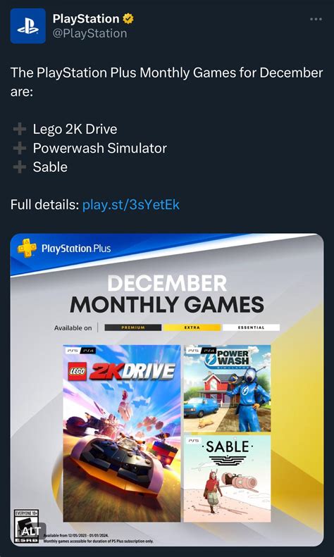 PS Plus for December revealed! : r/playstation