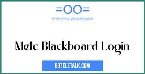 Metc Blackboard Login