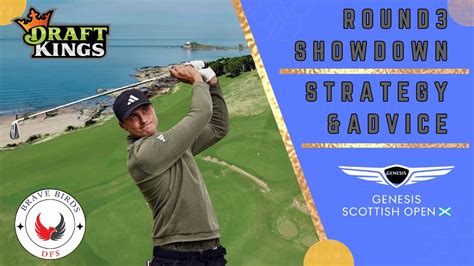 Round 3 Showdown 2024 Genesis Scottish Open DraftKings DFS