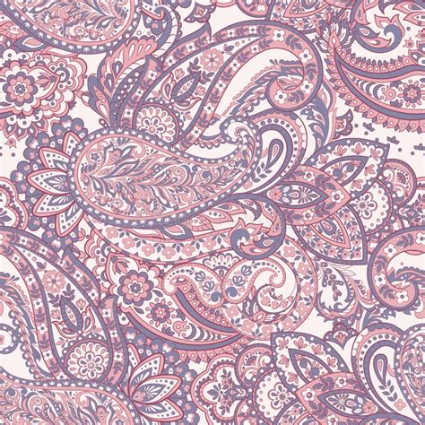 Seamless Traditional Indian Paisley Pattern Vector Ethnic Background