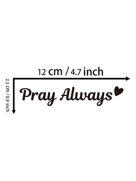 Pray Always Mirror Decal Car Decals For Women Faith Mirror Decal