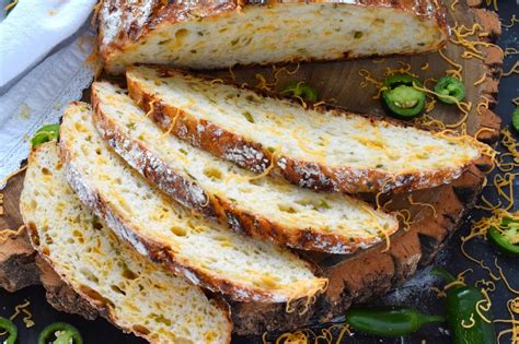 No Knead Jalapeno Cheddar Bread Lord Byron S Kitchen