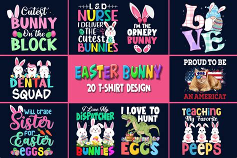 Easter Bunny T Shirt Design Bundle Bundle · Creative Fabrica