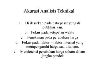 Analisis Fundamental Dan Teknikal Ppt