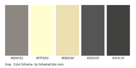 Grey And Cream Color Scheme Cream