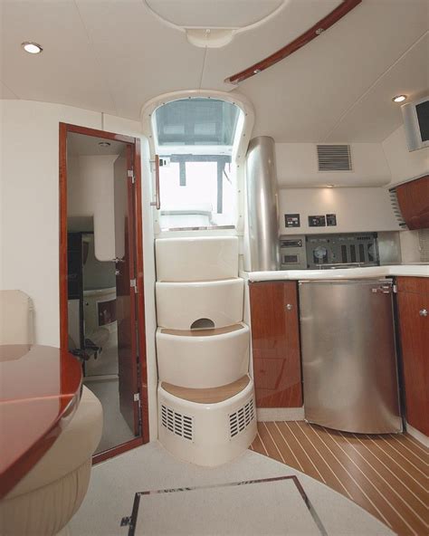 The Interior Is Small And Cozy Boat Decoration Trend Boat Interior