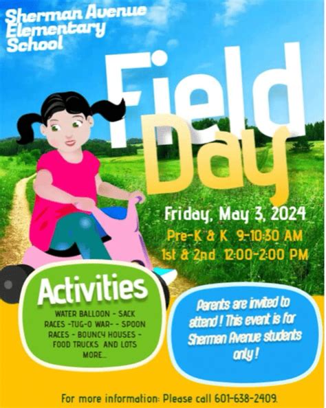 Parents Students Invited To Sherman Avenue Elementary School Field Day