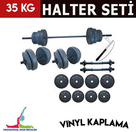 SERSPOR35 KG VİDALI HALTER SETİ DAMBIL SETİ Fiyatları ve Modelleri