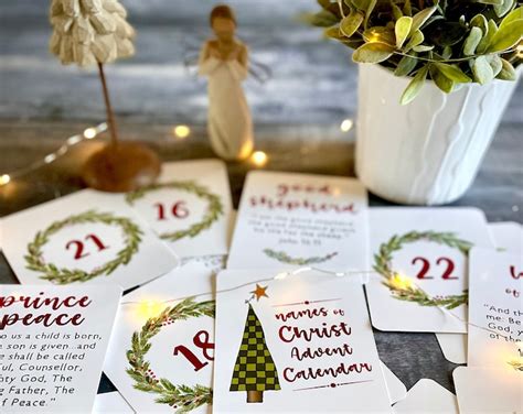 Names Of Jesus Advent Calendar Etsy