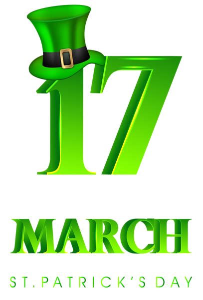 17 March St Patricks Day Transparent PNG Clip Art Image | Gallery ...